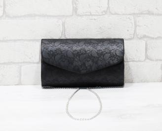 Абитуриентска чанта еко кожа/дантела черна ISVY-25895