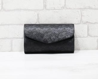 Абитуриентска чанта еко кожа/дантела черна ISVY-25895