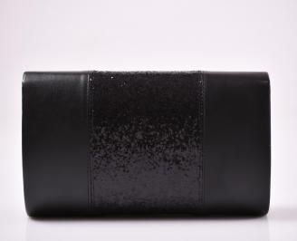 Абитуриентска чанта еко кожа/брокат черна NMNQ-26625