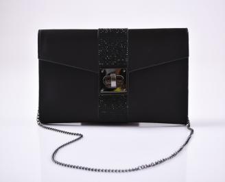Абитуриентска чанта сатен черна ZLNK-26614