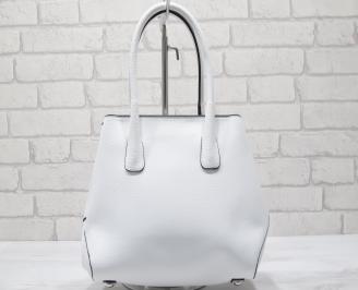 Дамска чанта еко кожа бяла XOVE-23438