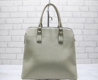 Дамска чанта еко кожа бежова ZTWS-23558