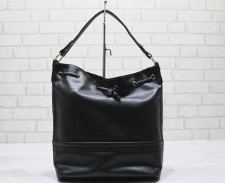 Дамска чанта еко кожа черна WODV-23576