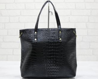 Дамска чанта еко кожа черна KMXG-23577
