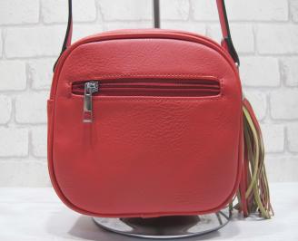 Дамска чанта еко кожа червена ZXUZ-23953