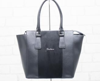 Дамска чанта еко кожа черна SLRB-25479