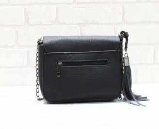 Дамска чанта еко кожа черна OJPM-26369