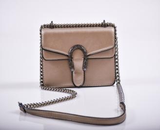 Дамска чанта еко кожа златиста MKGA-27222