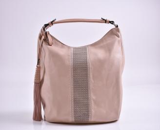 Дамска чанта еко кожа  розова HSYO-27362