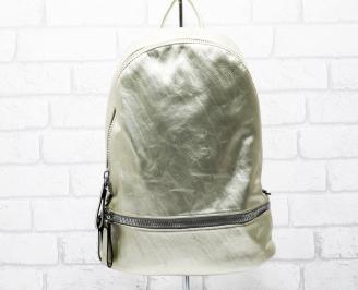 Дамска раница еко кожа златиста CDOV-26300