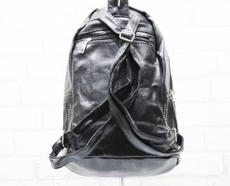 Дамска раница еко кожа черна ZXDK-26315