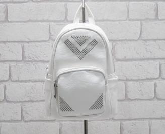 Дамска раница еко кожа бяла ZDPM-26400