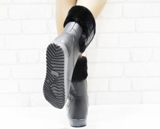 Дамски апрески  черни еко кожа RXUO-25500