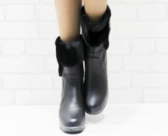 Дамски апрески  черни еко кожа RXUO-25500