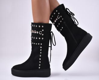 Дамски ежедневни боти черни MQKK-1014400