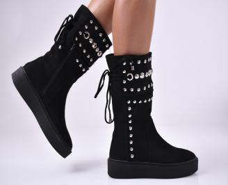 Дамски ежедневни боти черни MQKK-1014400