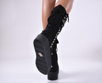 Дамски ежедневни боти черни MQKK-1014400