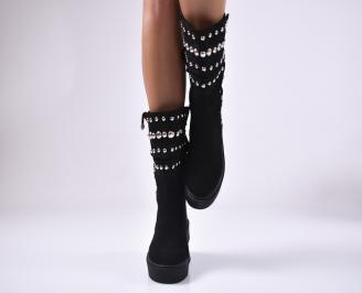 Дамски ежедневни боти черни MQKK-1014400