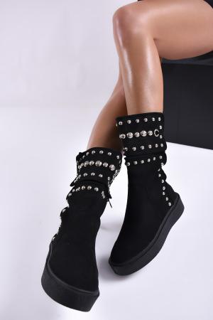 Дамски ежедневни боти черни MQKK-1014400