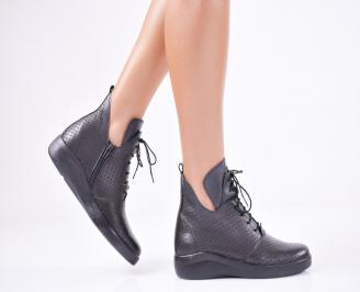 Дамски  обувки естествена кожа черни NRJA-1011570