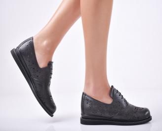 Дамски  обувки естествена кожа черни GYGQ-1011769