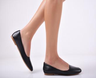 Дамски  обувки естествена кожа черни CZUB-1011841