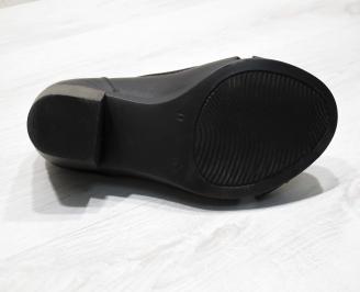 Дамски  обувки Гигант  черни естествена кожа CVWS-24289