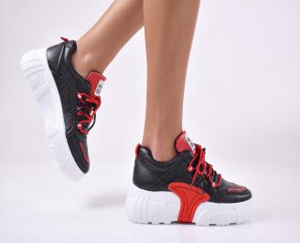Дамски обувки на платформа  черни. WYWJ-1013899