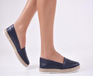 Дамски  обувки  тъмно сини  еко кожа ZVKL-24049