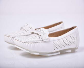 Дамски равни обувки бели  MFCG-1015221