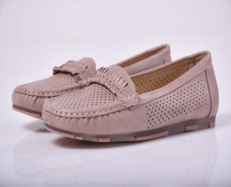 Дамски равни обувки пудра  XIOO-1015223