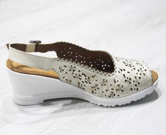 Дамски сандали -Гигант естествена кожа бежови RCTX-24184