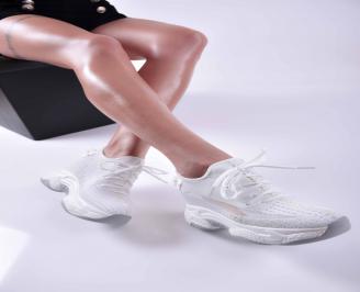 Дамски сникърси на платформа  бели  YTJP-1014864