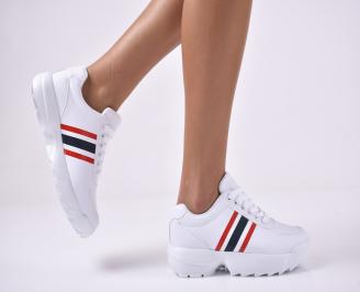 Дамски спортни обувки бели LVDQ-1014208