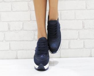Дамски спортни обувки  еко кожа  сини GRES-26450