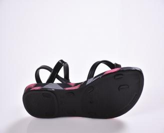 Детски равни силиконови сандали Ipanema черни VGXZ-24342