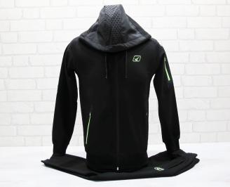 Детски спортен екип памук черен GGSZ-25047