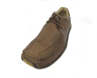 Ежедневни мъжки обувки естествена кожа WMBO-11393