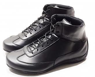 Мъжки  боти естествена кожа черни CROP-25603