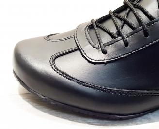 Мъжки  боти естествена кожа черни CROP-25603