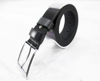 Мъжки колан черен естествена кожа HEUP-25279