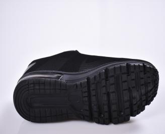 Мъжки маратонки Bull  текстил черни CQFR-27343