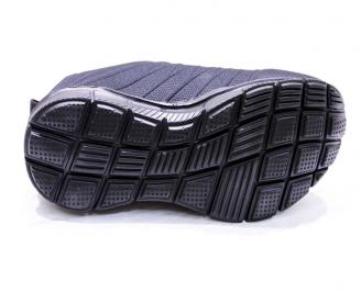 Мъжки маратонки  текстил черни SHIU-26670