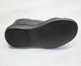 Мъжки обувки черни естествена кожа KDMR-23853