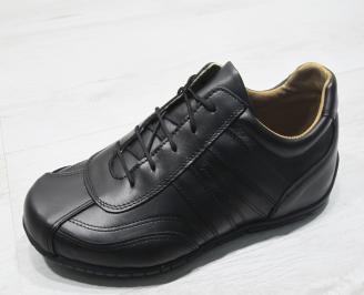 Мъжки обувки естествена кожа черни IENA-23367