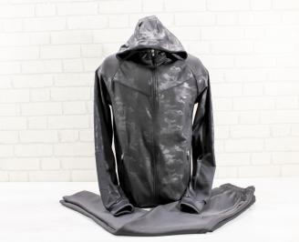 Мъжки спортен екип  черен QNCQ-26799