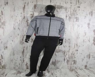 Мъжки спортен екип памук черно/сиво SMDZ-24569