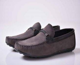 Мъжки спортно елегантни обувки сиви  AEOI-1016030