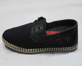 Мъжки спортно елегантни  обувки текстил зелени FJEI-24503