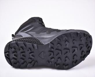 Мъжки зимни боти от водонепромокаем текстил черни UCXK-1013222